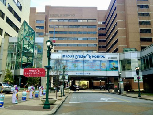 St. Louis Children's Hospital -- view from the front of the hospital